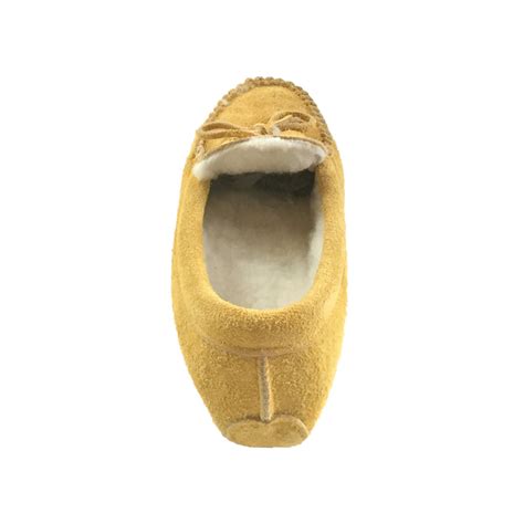 Mens Soft Sole Genuine Moosehide Suede Fleece Lined Moccasin Slippers