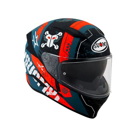 Casco Suomy Speedstar Tactic Mate Verde Oscuro Blanco Mercleta