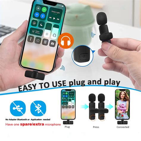 Maybesta Professional Wireless Lavalier Lapel Microphone For Iphone