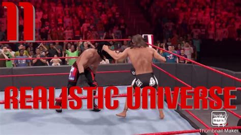 Wwe 2k22 Realistic Universe Mode Raw Episode 11 Youtube