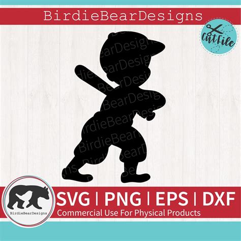 Baseball Player SVG Baseball SVG for Boys Baseball Player Silhouette ...