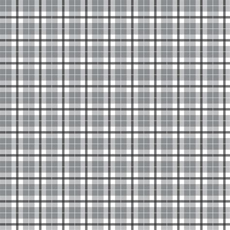 Black White Grey Simple Scott Plaid Tartan Buffalo Check Checkered