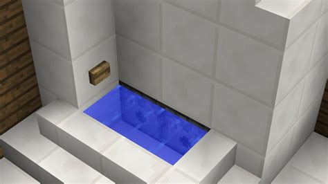 How To Make A Bathtub In Minecraft Youtube