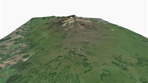 Volcano Hallasan South Korea - 3D Model by clickshop3d