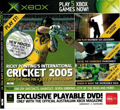 Official Australian Xbox Magazine Game Disc 45 Prices Pal Xbox