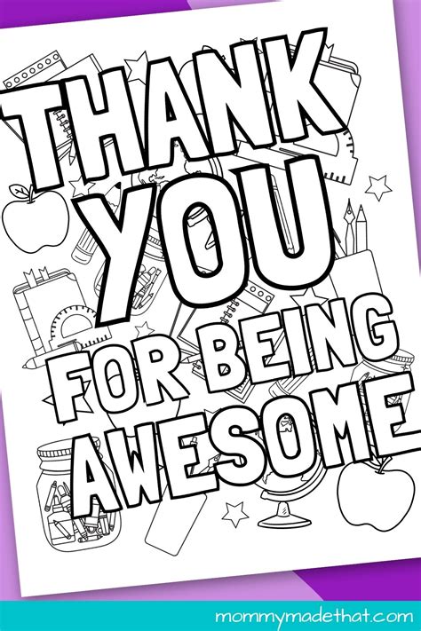 Teacher Appreciation Coloring Pages