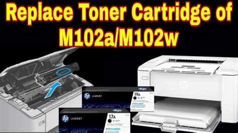 How To Replace Toner Cartridge On Hp M A M W Laserjet Printer Youtube