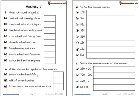 Math Worksheet Grade For Unit Test