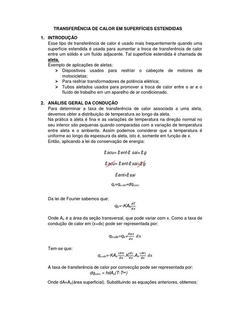 Pdf Transfer Ncia De Calor Em Superf Cies Estendidas Dokumen Tips