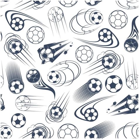 Football Or Soccer Balls Seamless Pattern Vector Art At Vecteezy