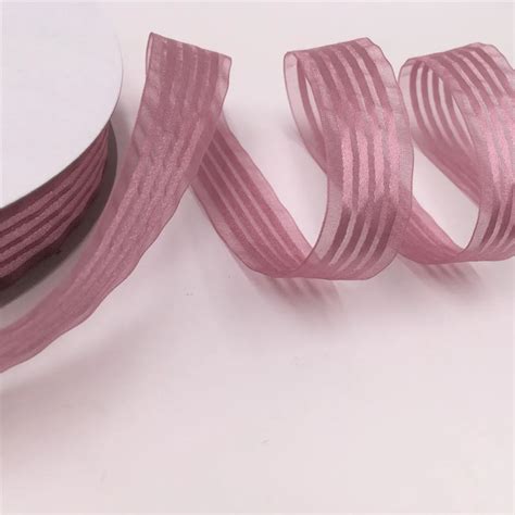 Aliexpress Buy Yards Lot Nylon Satin Stripes Organza Ribbon