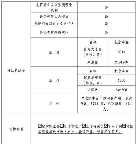 北京市丰台区人民政府2022年政府网站年度工作报表 区政府 首都之窗 北京市人民政府门户网站