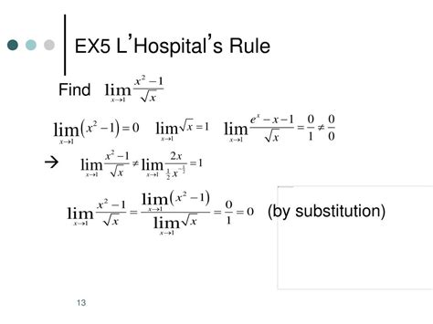 Ppt L Hospital S Rule Powerpoint Presentation Id