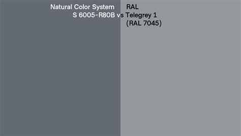 Natural Color System S R B Vs Ral Telegrey Ral Side By