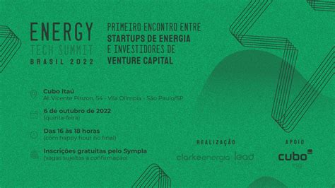 Clarke E Lead Energy Organizam Primeira Edi O Do Energy Tech Summit