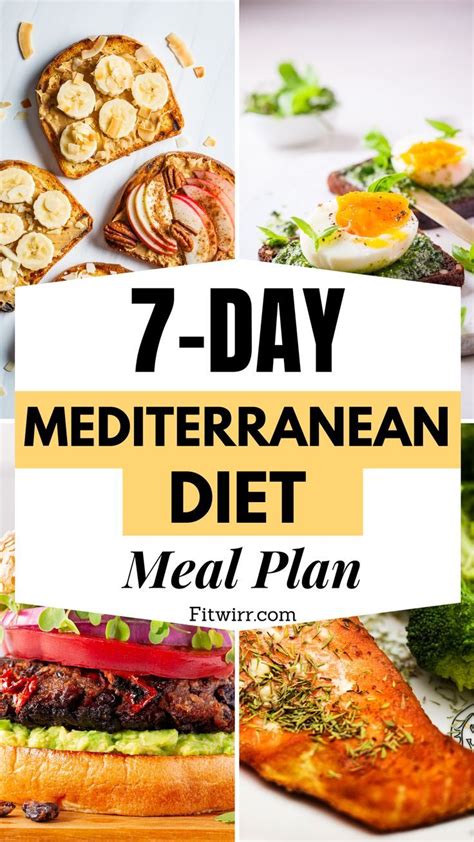 7 Day Mediterranean Diet Meal Plan Recipes For Beginners In 2024 Mediterranean Diet Meal