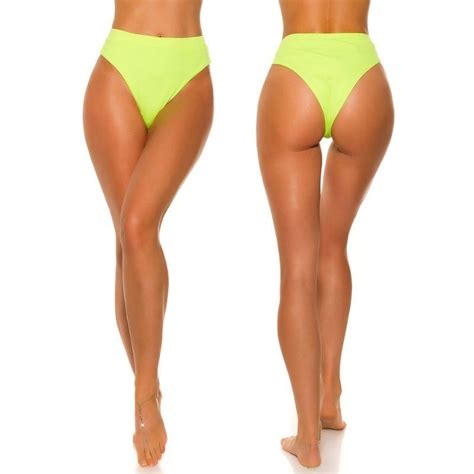 Comprar Braga slip cintura alta amarillo Diseña tu bikini
