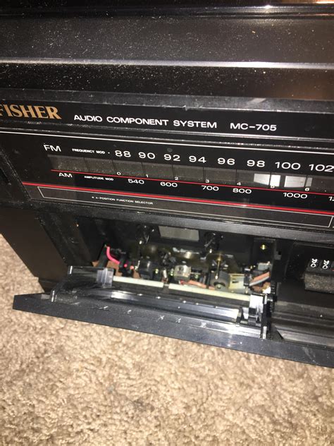 Got A Fisher Cassette Deck Today And The Cassette Portion Wont Move