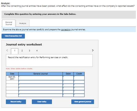 solved analyze   correcting journal entrles  cheggcom