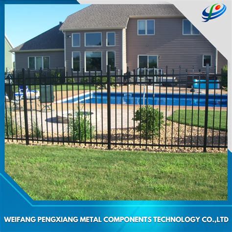 Steel Galvanized Black Powder Coated Security Garden Fence Panel