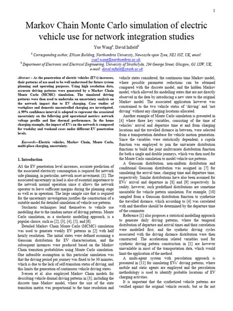 Markov Chain Monte Carlo Simulation of Electric | PDF