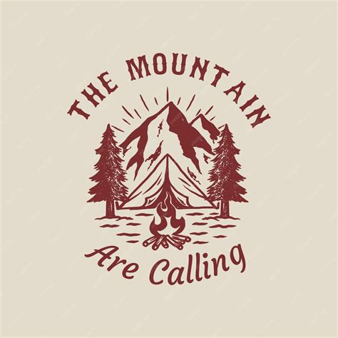 Premium Vector Hand Drawn Vintage Outdoor Camping Logo