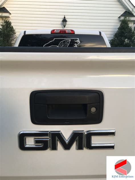 GMC Sierra Emblem Overlay Decal GLOSS BLACK Precut Set | Etsy