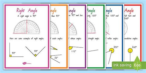 Types Of Angles Display Posters Professor Feito Twinkl