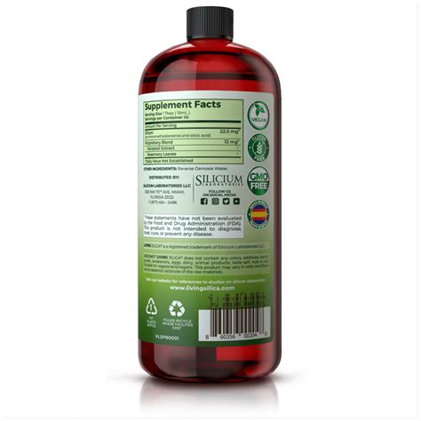 Orgono Plant-Based Silica, 1000ml | The Raw Food World