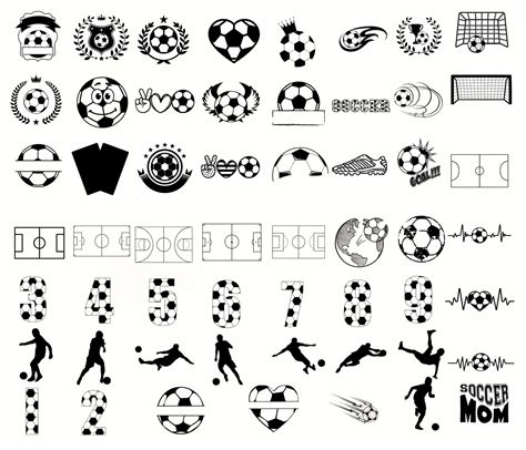 Soccer Svg Bundle Soccer Ball Monogram Svg Soccer Designs Soccer