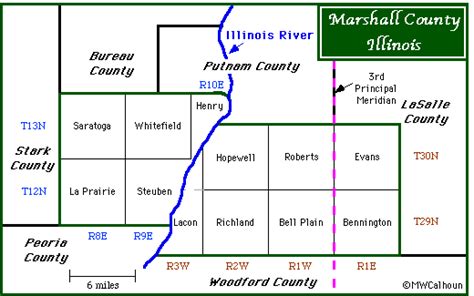 Townships of Marshall County, IL, USA