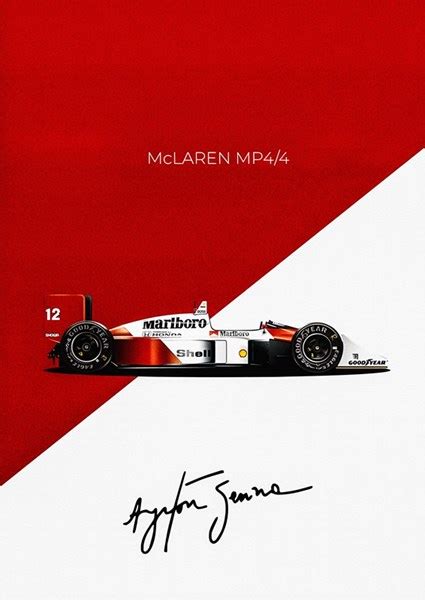 Ayrton Senna F1 1 Mp44 Posters And Prints By Martin Printler