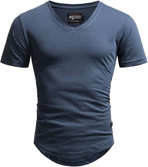 A. Salvarini Herren Designer T-Shirt Kurzarm Oversize Sommer Shirts ...