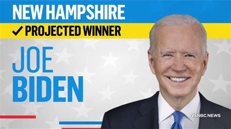 Biden Wins New Hampshire Democratic Primary Nbc News Projects