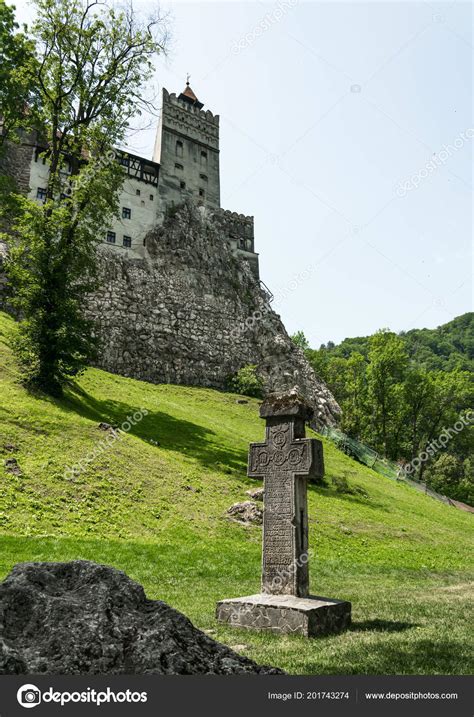 medieval architecture bran castle transylvania romania stock photo