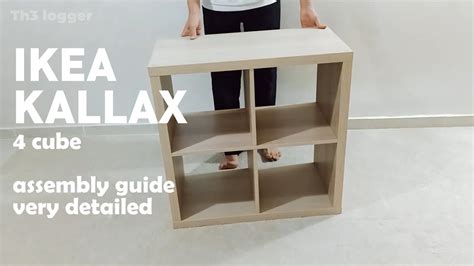 IKEA KALLAX Shelving Unit 4 Cube 77x77 Cm Assembly Instructions Very