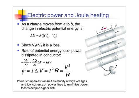 Electric power and Joule heating