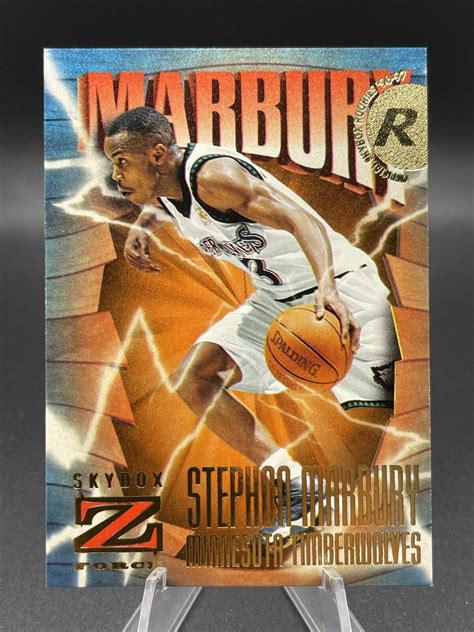 Skybox Z Force Stephon Marbury Rc Rookie Minnesota