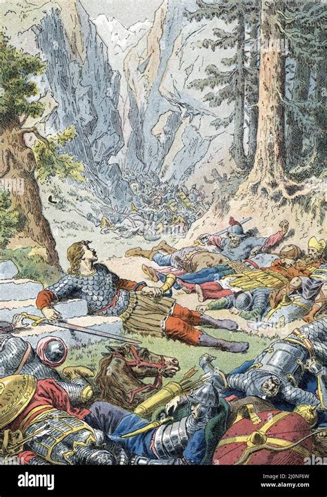 La Mort Du Guerrier Franc Roland Dit Le Preux Mort En 778 Au Col De