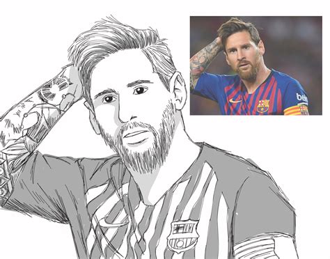 Dibujos Para Colorear De Futbol Messi Para Imprimir