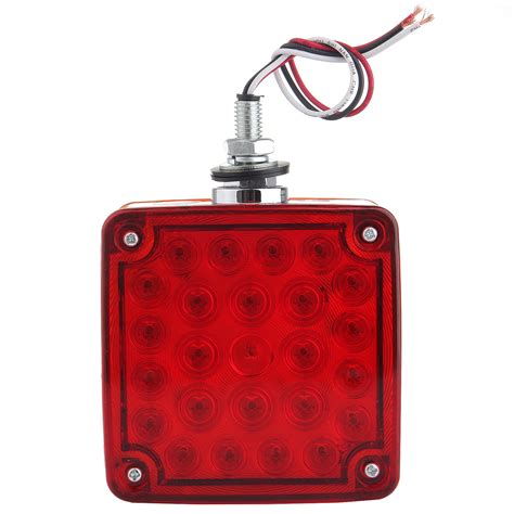 Cciyu Side Marker Light Indicator Light Universal 52led Redamber Stop