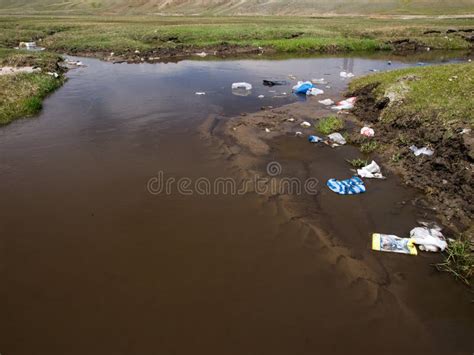 Polluted Creek Stock Photo Image Of Contamination Stream 20393526