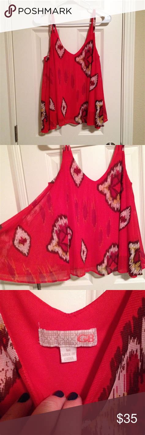 Gianni Bini Royal Red Flowy Top Ive Loved This Top So Much But Its