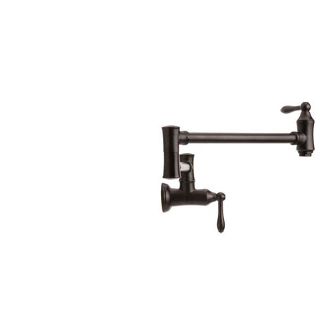 Traditional Wall Mount Pot Filler Recertified In Venetian Bronze 1177lf Rb R Delta Faucet