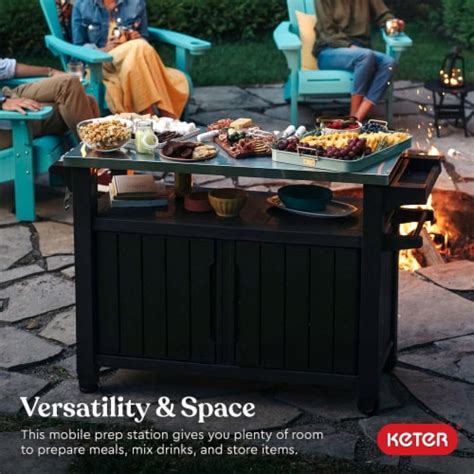 Keter Unity Xl 78 Gallon Patio Storage Unit Bbq Grilling Cart Outdoor Furniture 1 Piece Ralphs