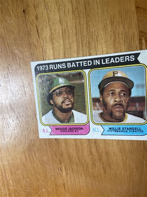 Topps Reggie Jackson Willie Stargell Runs Batted In Leaders