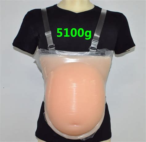 5100g 810 Month Twins Largest Beige Silicone Fake Belly Fales Silicone