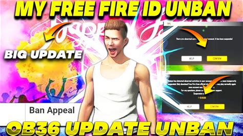 All Free Fire Id Unban Ob Ff Id Unban Good News By Garena How To