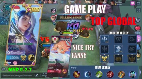 NICE TRY FANNY FANNY VS LESLEY IN TOP GLOBAL RANK NONTON TOP GLOBAL