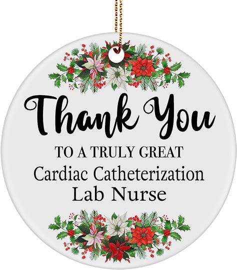 Desidd Thank You Ts For Cardiac Catheterization Lab Nurse Ornament For Christmas